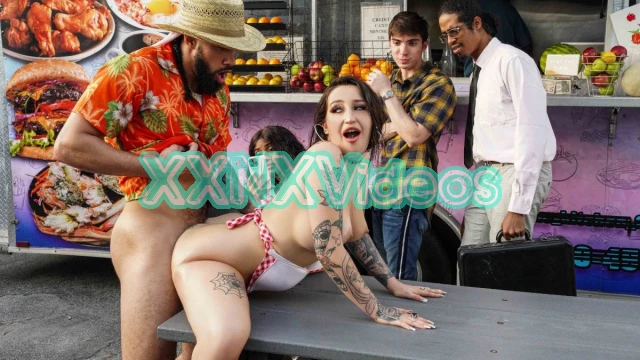 Brazzers Exxtra - Food Truck Serves Big Oily Ass - James Angel Anna Chambers