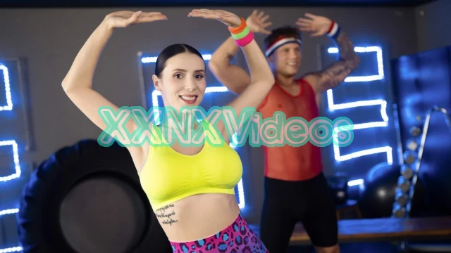 [Fitness Rooms] Dance coach works a big hard muscle [Ballerina, Small Ass, Blowjob, Athletic]